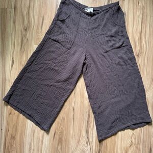 Wide Leg Brown Pants